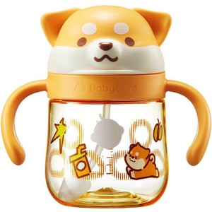 babycare西高地学饮杯鸭嘴吸管牛奶杯6个月宝宝奶瓶婴幼儿童水杯
