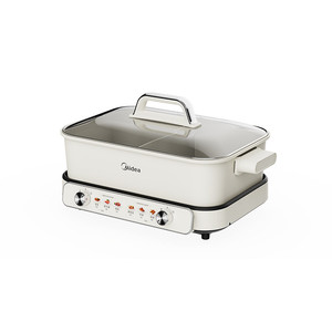 美的电火锅电锅家用鸳鸯锅分体式多功能电煮锅分控速沸电热锅新款