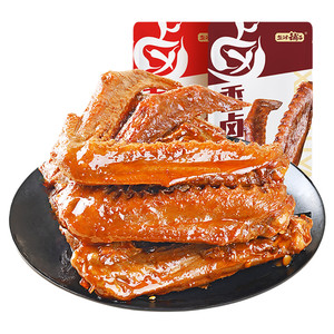 盐津铺子香卤鸭翅鸭肉熟食卤味零食夜宵即食食品小吃解馋