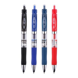 晨光中性笔按动黑笔0.5红色蓝色签字笔k35按动笔子弹头碳素水笔学生刷题笔教师办公文具用品医用墨蓝处方笔