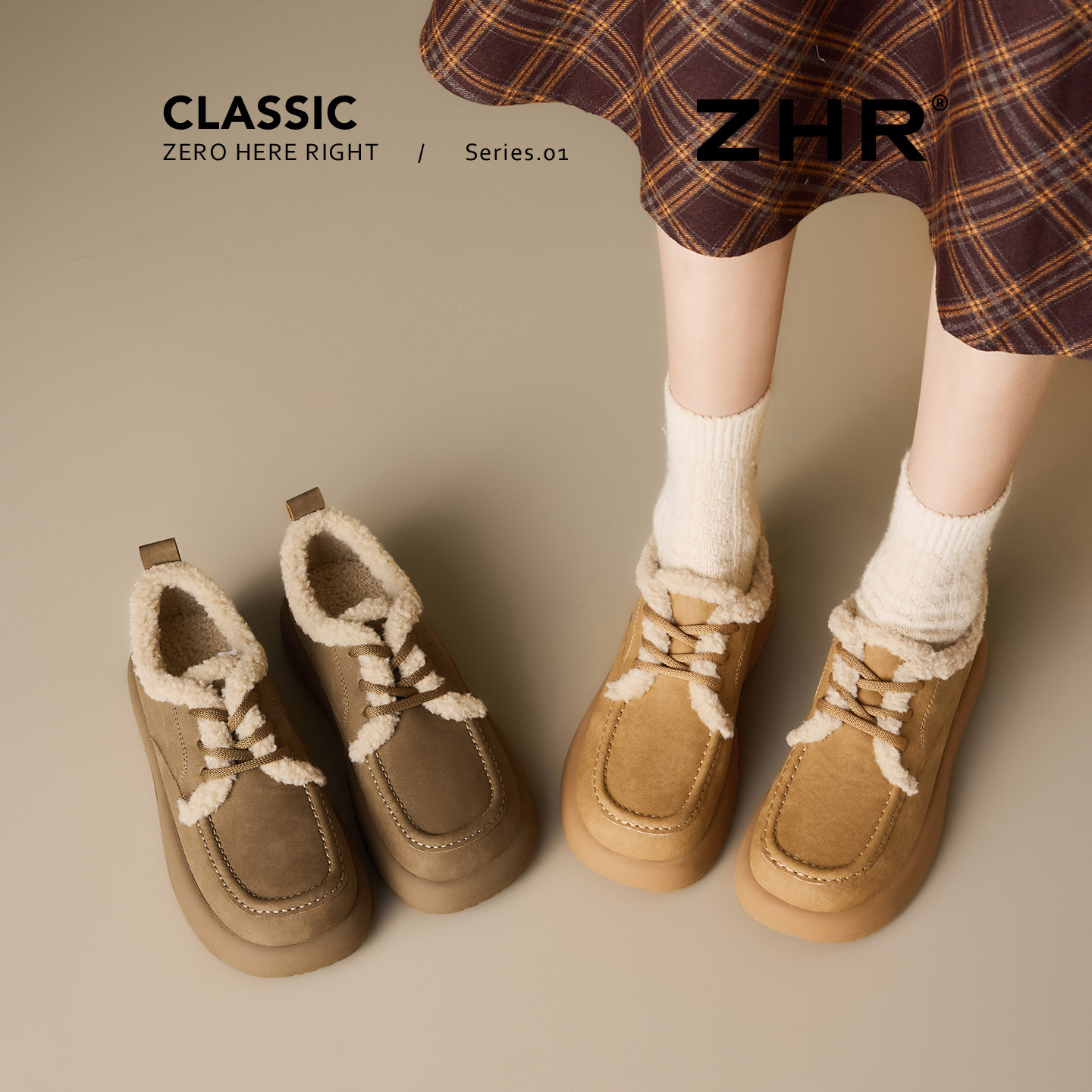 【59元合集】ZHR秋冬保暖毛毛靴短靴清仓特价加绒雪地靴 59元