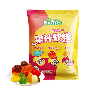 【孙颖莎】雀巢趣满果498g果汁软糖混合水果味橡皮糖小包装徐福记