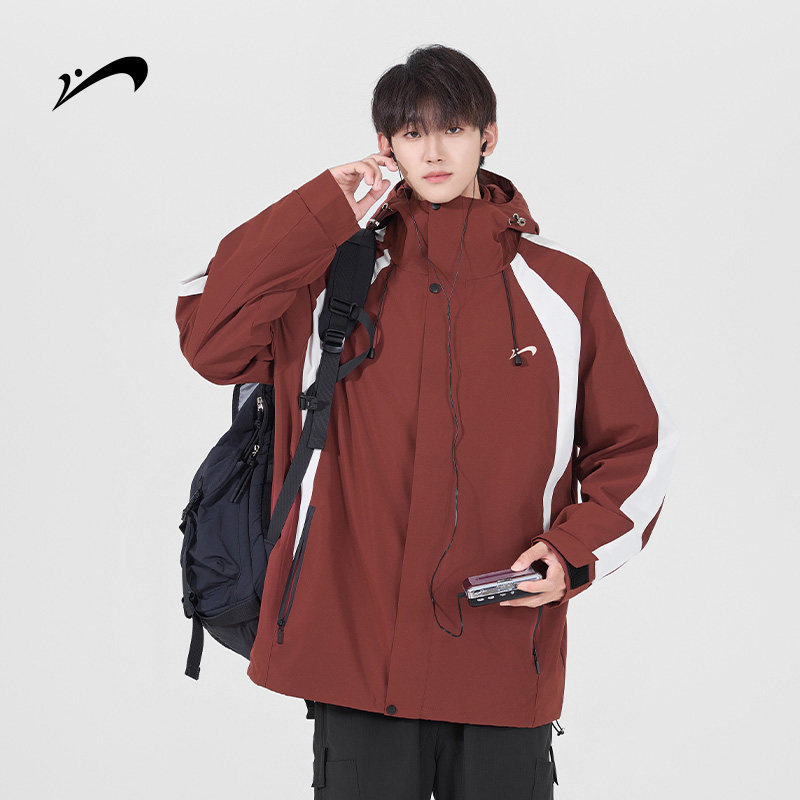 【秒杀清仓款】贵人鸟双面绒内胆三合一冲锋夹克可拆卸防泼水外套 89元