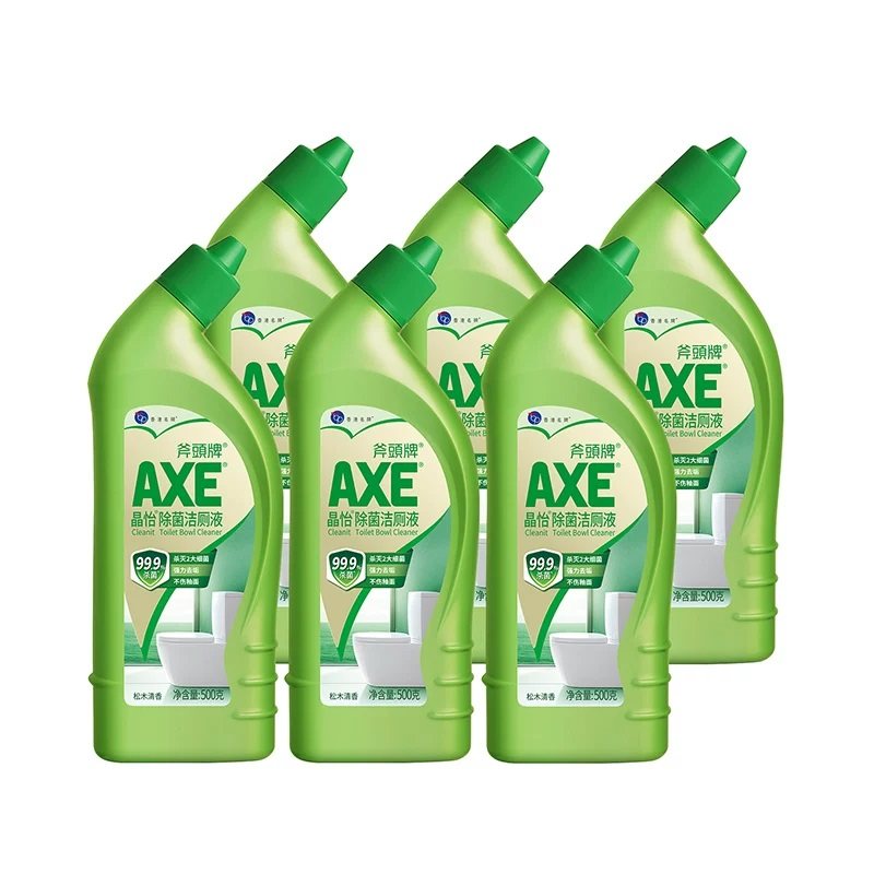AXE斧头牌晶怡除菌洁厕液清洁剂500g*6去垢不99.9%除菌除臭 23.92元