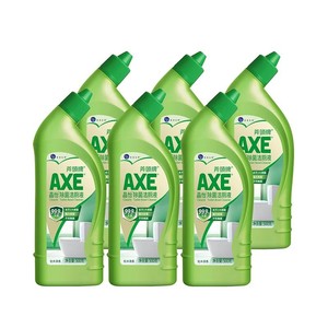 AXE斧头牌晶怡除菌洁厕液清洁剂500g*6去垢不99.9%除菌除臭