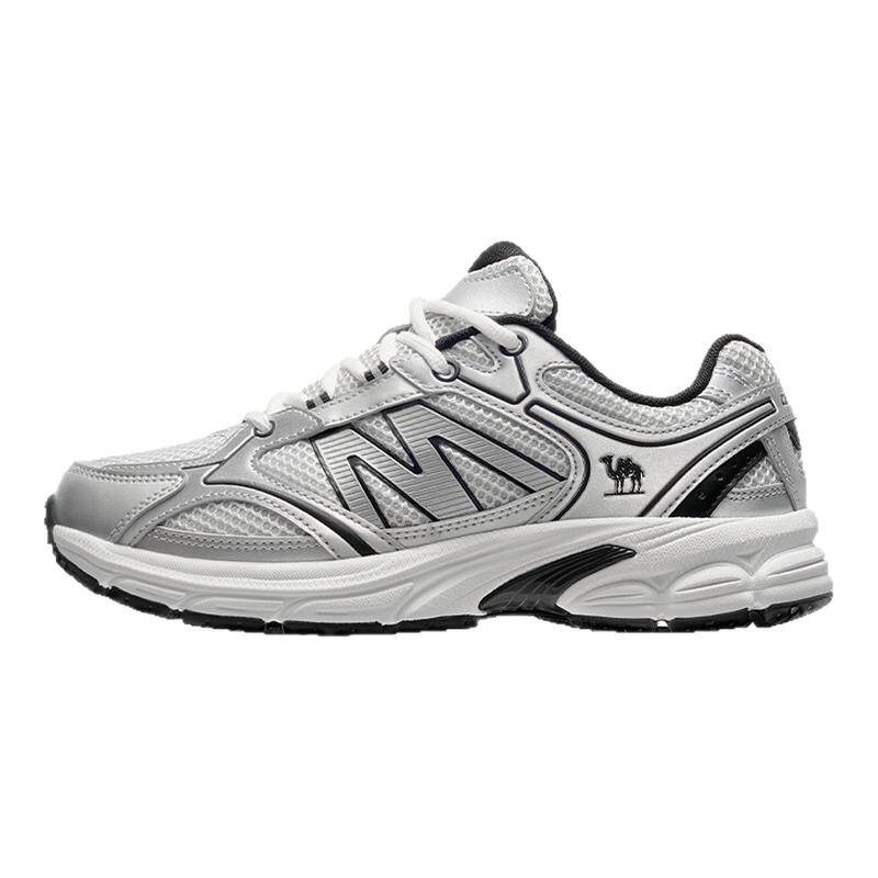 骆驼慢跑鞋女2025秋新款耐磨网面复古休闲鞋老爹鞋舒适银色运动鞋 121.49元