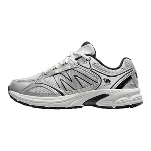 骆驼慢跑鞋女2025秋新款耐磨网面复古休闲鞋老爹鞋舒适银色运动鞋