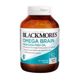 BLACKMORES澳佳宝深海脑铂金4倍鱼油软胶囊omega3高浓度dha青少年