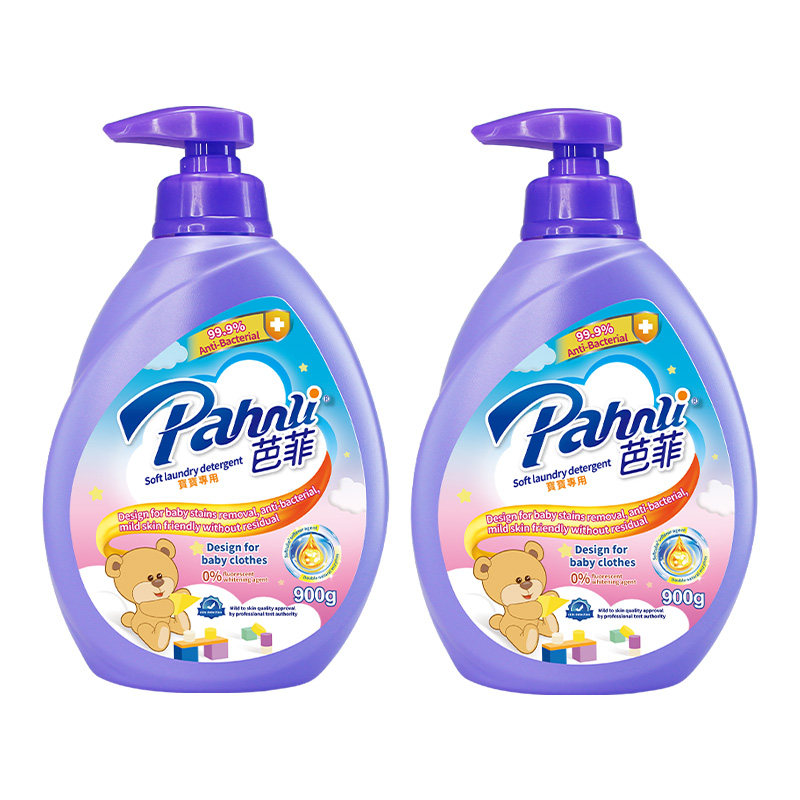 芭菲宝宝专用洗衣液抑菌柔软温和洁净7大无添加900g 37.9元