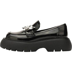 DAPHNELAB达芙妮方糖月桂叶真皮乐福鞋女2025新款厚底英伦单鞋女