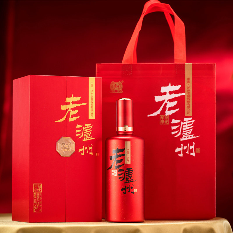 【年货送礼】泸州老窖股份出品老泸州韶光年华52度浓香白酒整箱装 388元