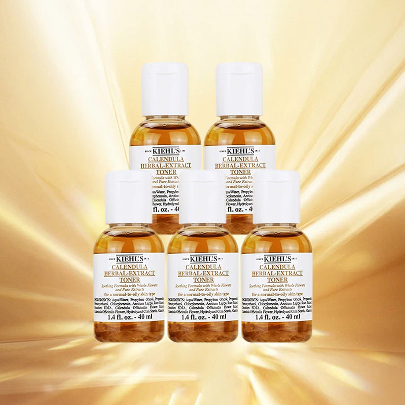 【自营】Kiehl's/科颜氏金盏花爽肤水40ml*5 滋润保湿补水清透水 93.6元