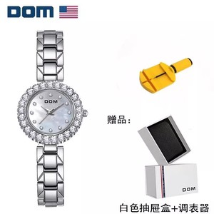 DOM腕表 简约日月星辰石英防水女士手表G-1352 Y9