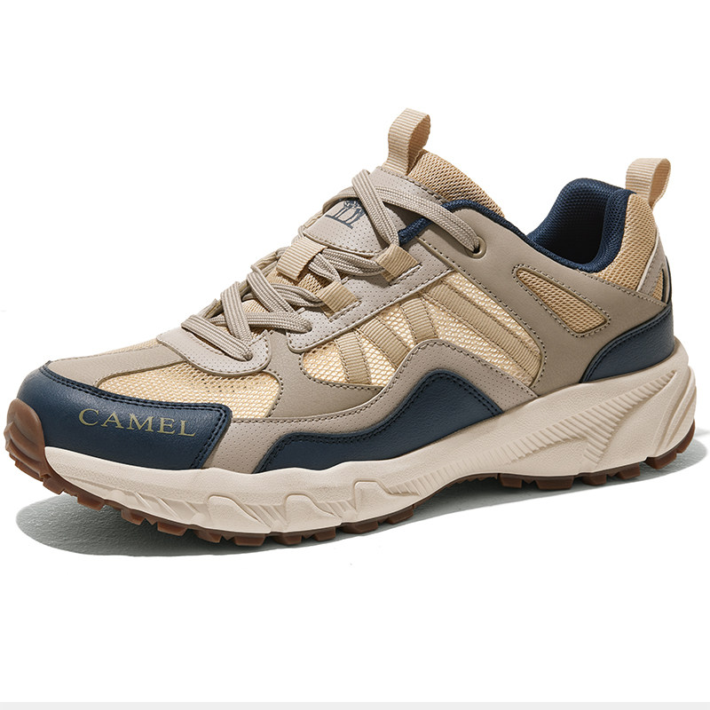 骆驼盘龙登山鞋户外厚底徒步鞋防滑秋季男士运动鞋跑山越野鞋子女 224元