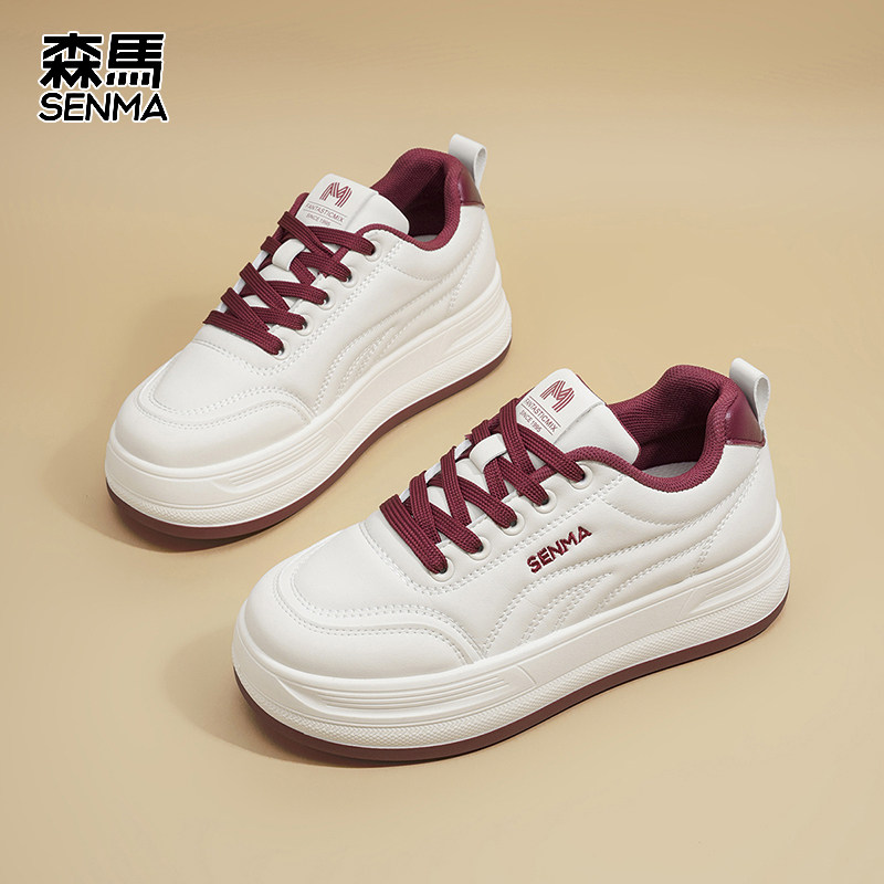 SENMA/森马女鞋冬季棉鞋女加绒保暖雪地靴女防滑耐磨厚底增高板鞋 79.9元