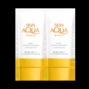 曼秀雷敦新碧舒护物理运动防晒乳霜敏感肌女舒缓防水紫外线小橙帽