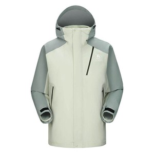 骆驼王者凯甲Evo系列羽绒服冲锋衣三合一女户外防水登山服外套男