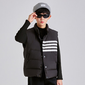 雅鹿儿童加厚羽绒马甲背心外穿男童女童2025冬季新款