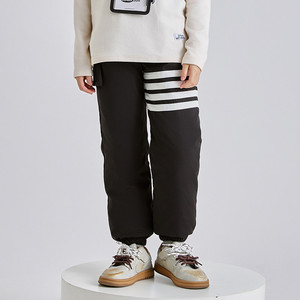 雅鹿儿童加厚羽绒裤户外保暖冬季新款滑雪男女童裤子