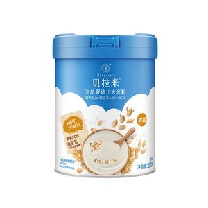 【老爸抽检】贝拉米无奶有机高铁米粉婴儿低敏宝宝 效期至5.25