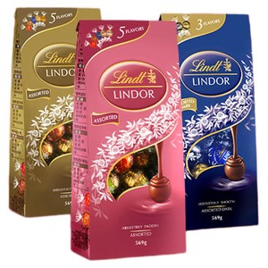 Lindt/瑞士莲官方正品进口软心精选牛奶巧克力569g年货送礼零食
