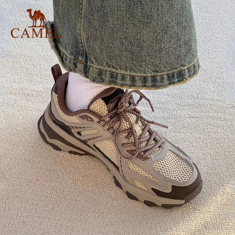 骆驼追光慢跑步鞋男女防滑户外徒步登山鞋透气百搭复古休闲运动鞋 169.52元