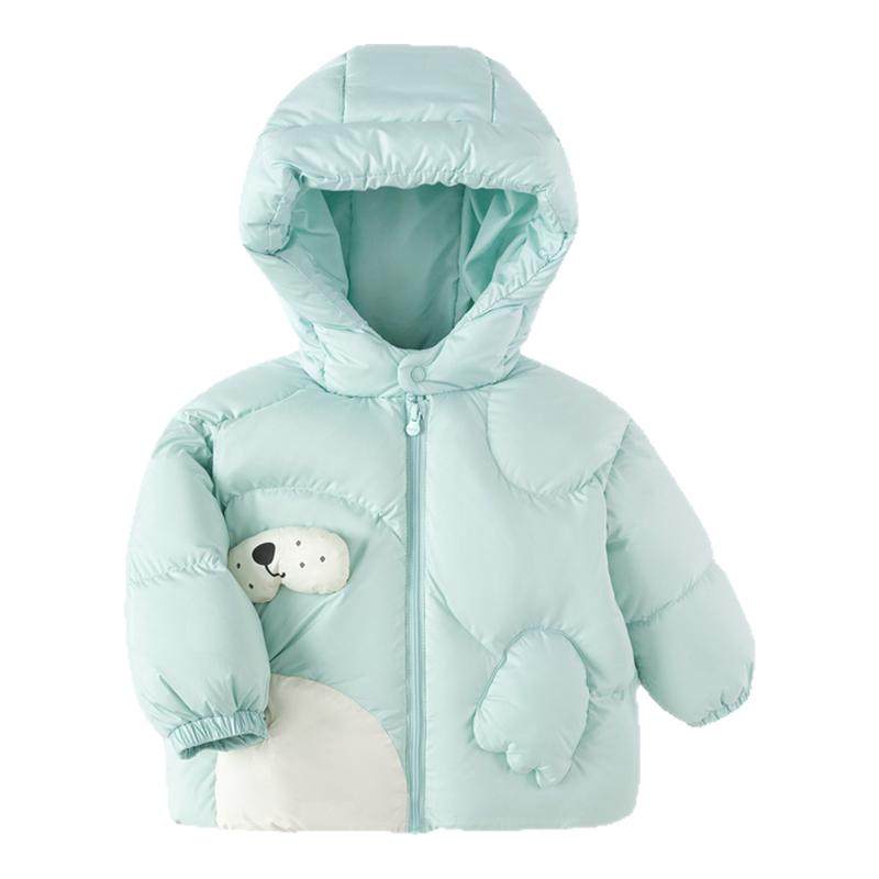 巴拉巴拉童装婴儿羽绒服冬装宝宝连帽外套儿童上衣可爱萌上衣流行 189元