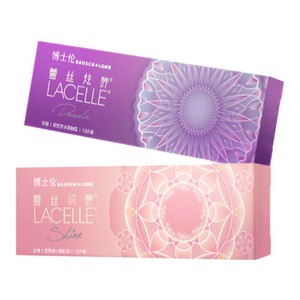 博士伦美瞳日抛蕾丝炫眸闪眸漫游隐形近视眼镜10片官方旗舰店正品