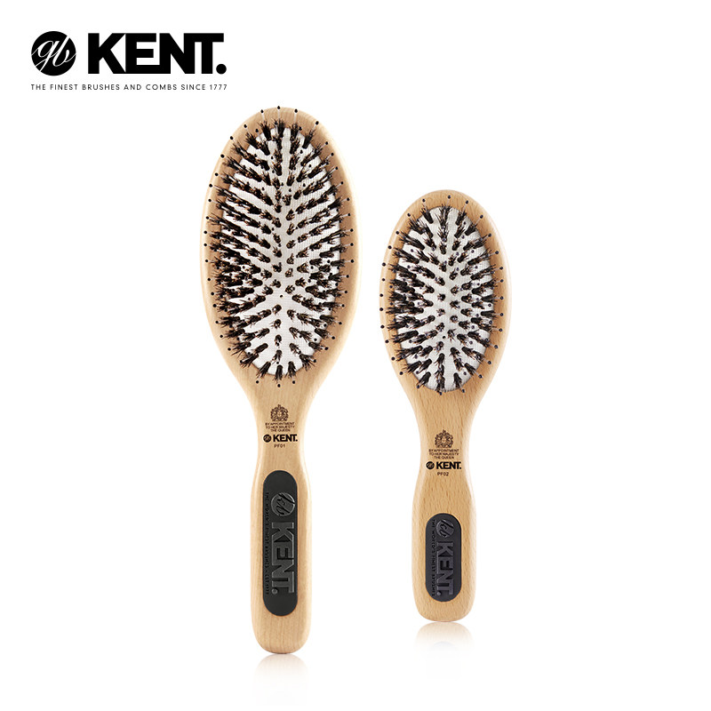 英国进口KENT肯特天然猪鬃毛梳子女顺美发气囊梳气垫梳美发按摩梳 89元