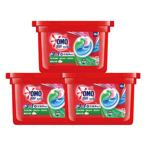奥妙三合一清新桉树洗衣凝珠浓缩洗衣液189g*3盒持久留香除菌除螨