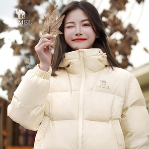 骆驼火山羽绒服2.0机能版女装短款2025新款冬季保暖面包服外套女