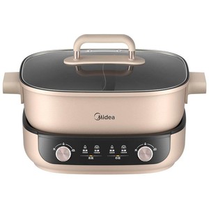 美的电火锅电锅家用鸳鸯锅分体式多功能电热锅火锅专用锅新款锅具