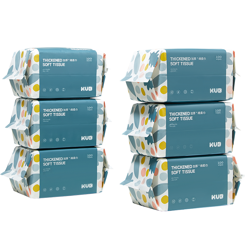 KUB可优比婴儿洗脸巾绵柔巾手口专用宝宝干湿两用新生儿非棉柔巾 78元