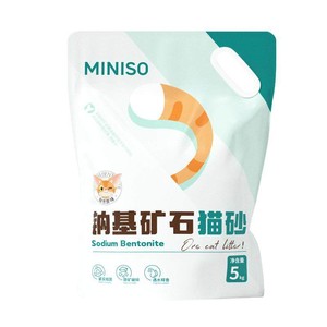 MINISO名创优品猫砂矿砂钠基矿砂家用猫砂除臭无尘膨润土猫砂包邮