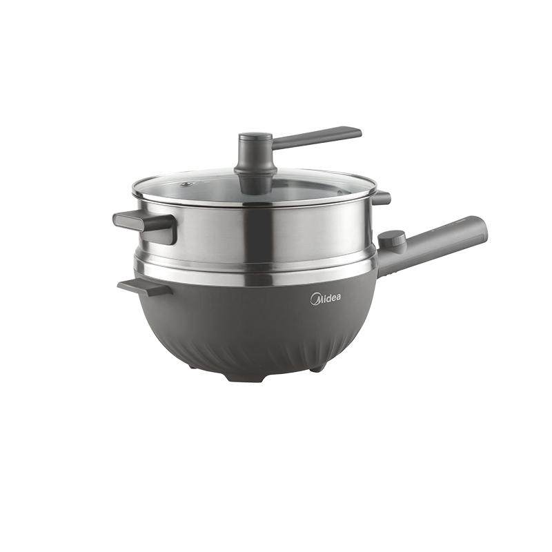 美的不花芯电炒锅家用多功能炒菜锅火锅煮锅大容量煎炒一体式不粘 249元