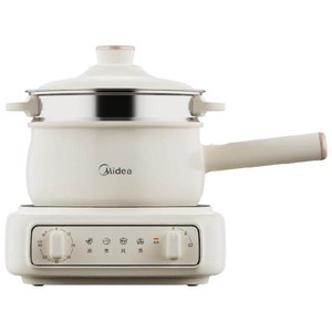 美的定时电煮锅家用宿舍多功能小型分体优钛电火锅电炒锅小电锅