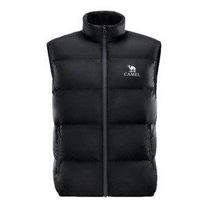 骆驼男装羽绒马甲男款内胆加厚背心冬季立领外套中年爸爸外穿新款