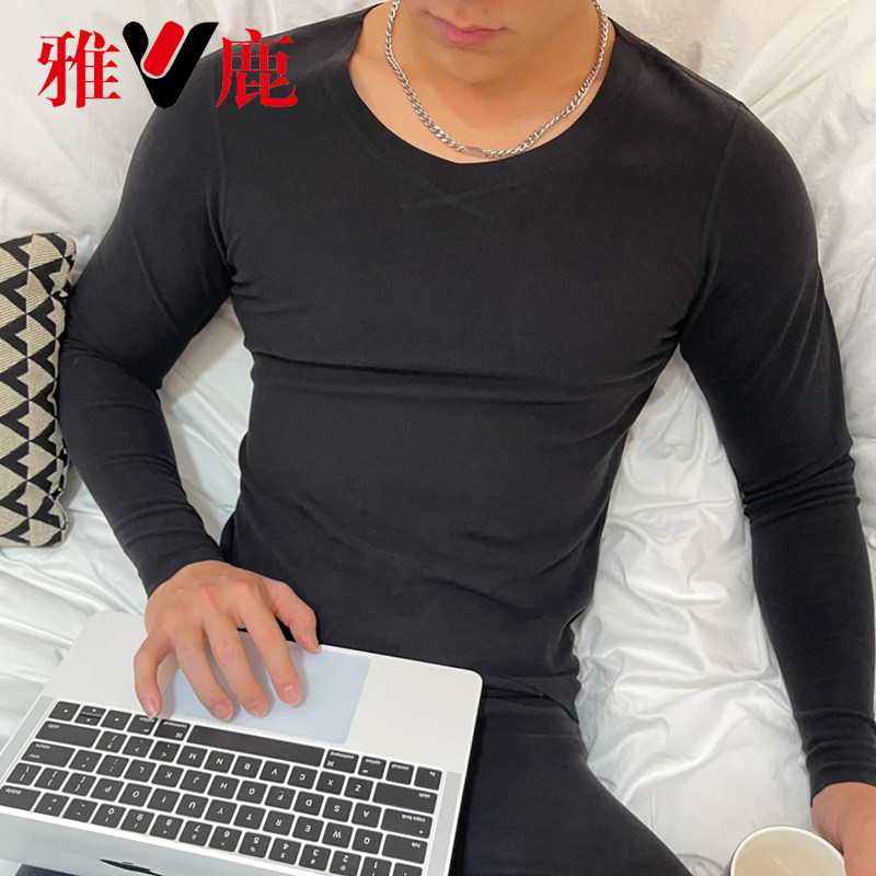 yaloo/雅鹿2025秋冬保暖内衣男女情侣套装居家舒适德绒内衣裤A18