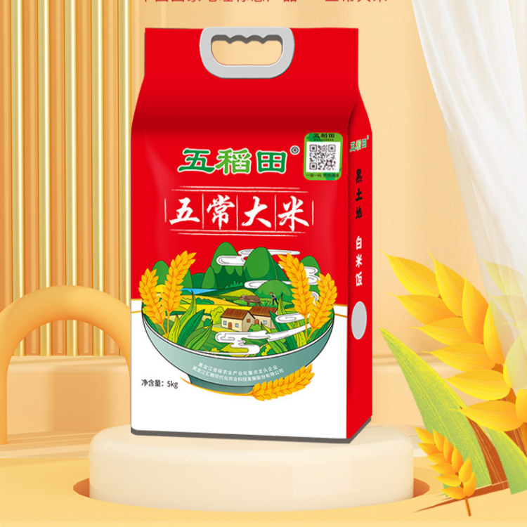 【2025年新米上市】五稻田五常大米5kg东北大米粳米10斤优质一级 37.91元