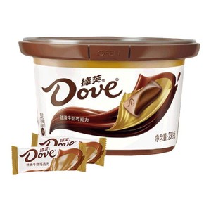 德芙巧克力234g碗装奶香白巧丝滑牛奶香浓黑巧纯可可脂休闲零食