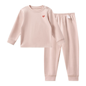 ELLE baby宝宝睡衣2025新款冬德绒男童女童A类长袖保暖家居服套装