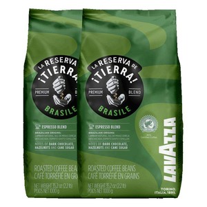 【自营】LAVAZZA拉瓦萨大地巴西拼配咖啡豆意大利进口1KG*2包中烘