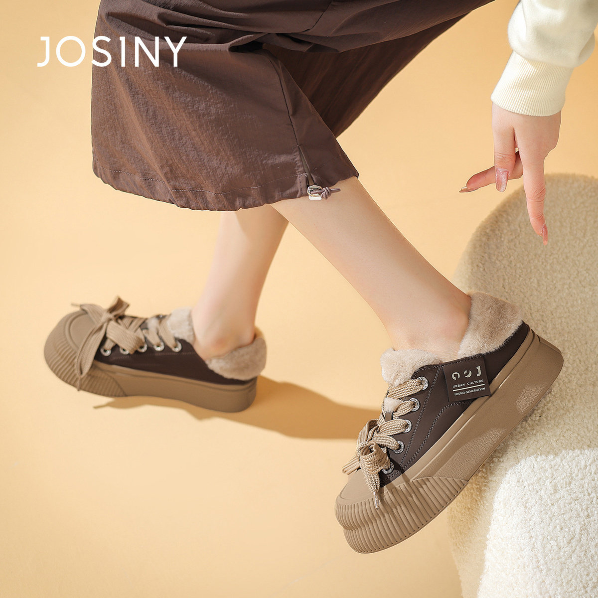 卓诗尼秋冬长靴短靴棉鞋棉靴雪地靴特价 119元