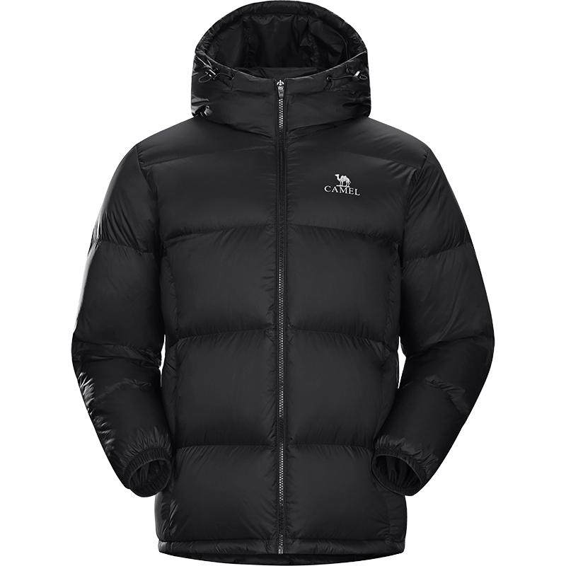 骆驼男装情侣同款面包羽绒服男秋冬连帽加厚保暖鸭绒时尚短外套男 429元