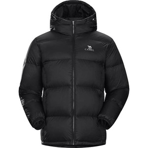 骆驼男装情侣同款面包羽绒服男秋冬连帽加厚保暖鸭绒时尚短外套男