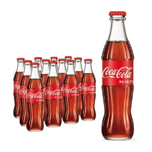 可口可乐碳酸饮料汽水可乐碰响瓶怀旧玻璃瓶整箱装