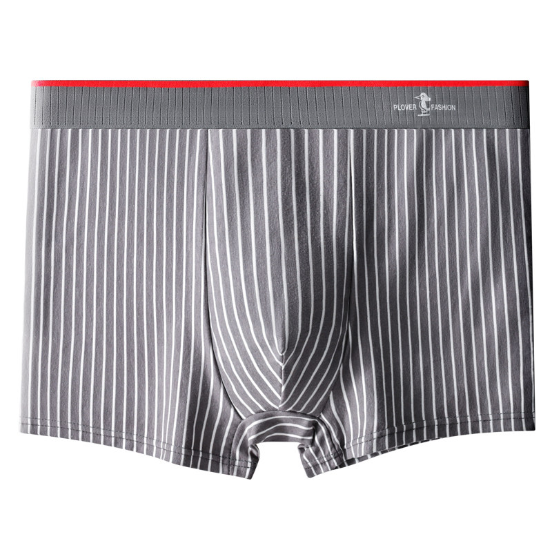 PLOVER男士高端10A抗菌棉条纹内裤男款高弹运动男生短裤2026新款 29.9元