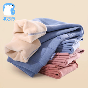 kk北吉熊青少年裤子保暖裤双层加厚羊绒超柔绒秋冬打底校服男女童