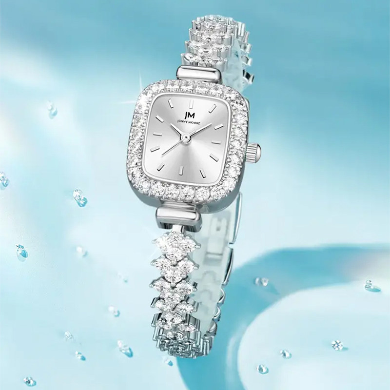 【情人节礼物】DOM联名JM 坚守139道生产工序 轻奢ins风满钻女表Y 99.9元