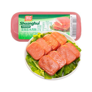 【任选4件】双汇美味盐水火腿220g即食方火腿肠炒菜三明治午餐肉